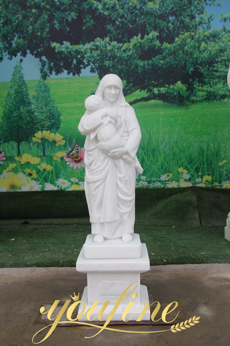 Beautiful-Marble-Mother-Teresa-Outdoor-Catholic-Statues-for-Sale 2